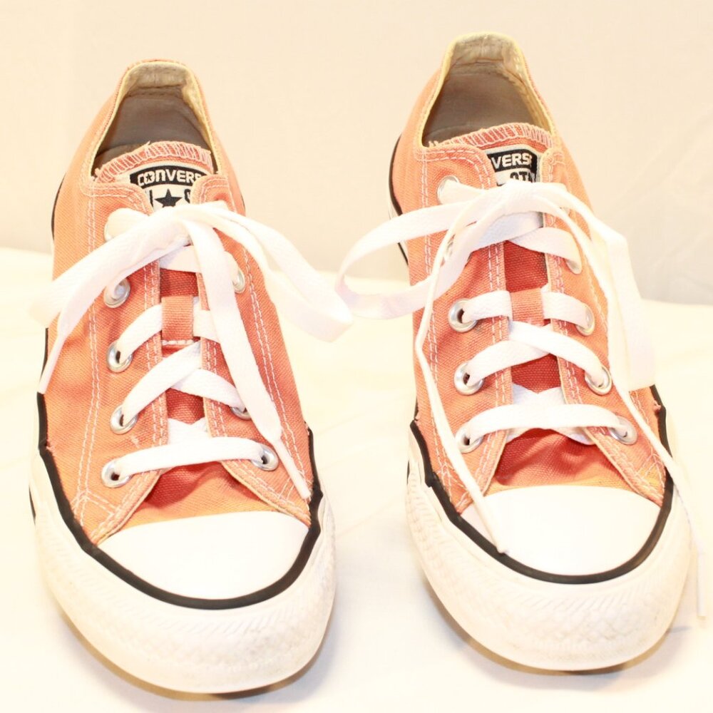 Converse All Star Unisex M 4 W 6 Orange Low Top Sneakers 151183F